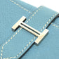 HERMES H hardware Bearn 4-ring key case Epson women's blue jean blue