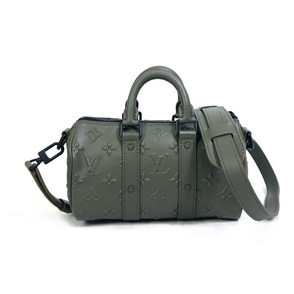 LOUIS VUITTON M57961 モノグラム シール キーポルXS カバン 2WAY ショルダーバッグ 斜め掛け 肩掛け ハンドバッグ レザー メンズ カーキ - brandshop-reference