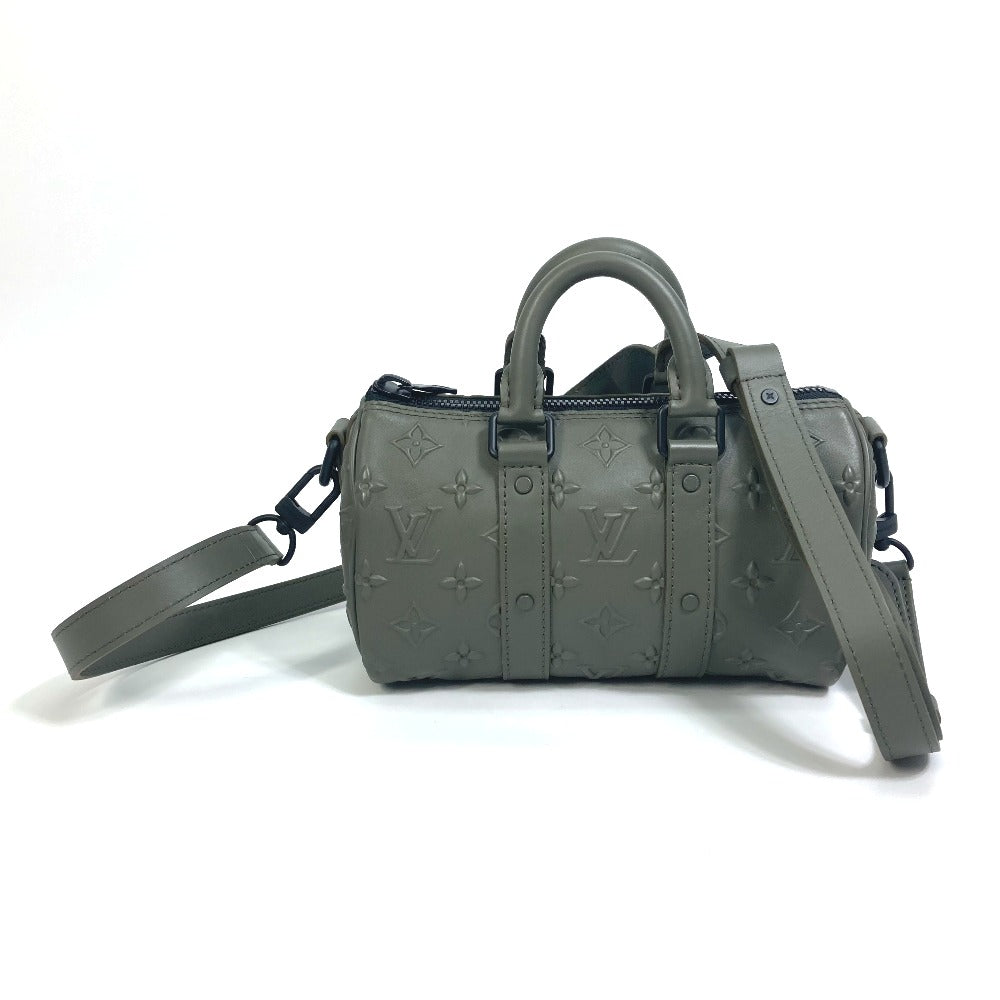 LOUIS VUITTON M57961 モノグラム シール キーポルXS カバン 2WAY ショルダーバッグ 斜め掛け 肩掛け ハンドバッグ レザー メンズ カーキ - brandshop-reference