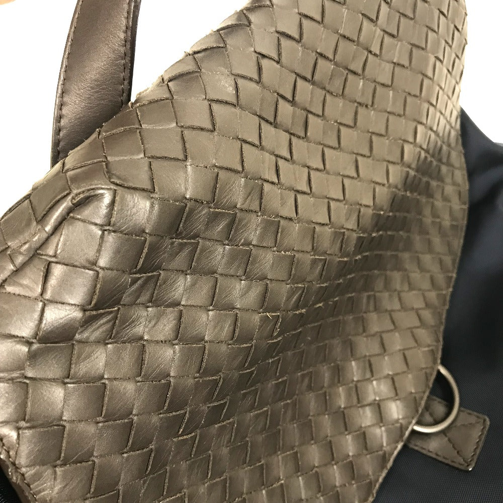 BOTTEGA VENETA 409595 イントレチャート バックパック バックパック リュックサック ナイロン/レザー メンズ