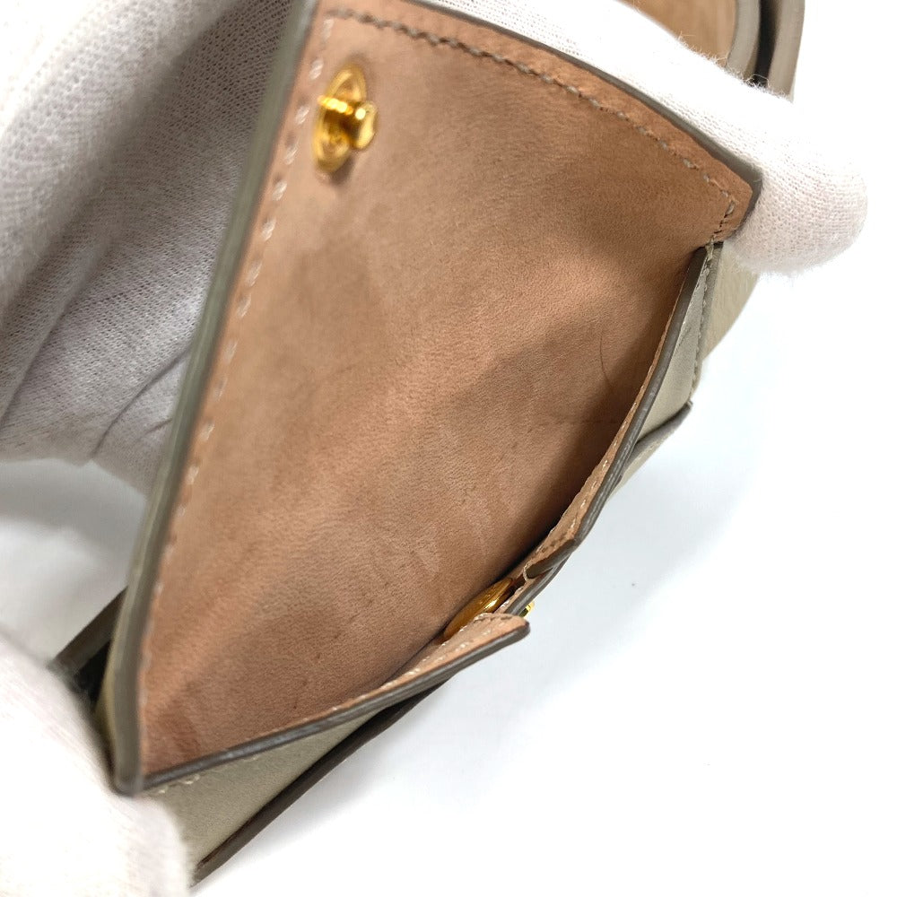 BURBERRY 8012136 ENVELOPE Pants Belt, Leather, Women's, Latte Beige