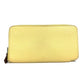 HERMES Azap Long Silk-in Wallet, Round Zipper Long Wallet, Leather, Women's, Jaune, Yellow