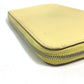 HERMES Azap Long Silk-in Wallet, Round Zipper Long Wallet, Leather, Women's, Jaune, Yellow