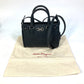 Salvatore Ferragamo 21E235 Gancini Mini 2-Way Shoulder Bag in Black Leather