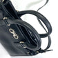 Salvatore Ferragamo 21E235 Gancini Mini 2-Way Shoulder Bag in Black Leather