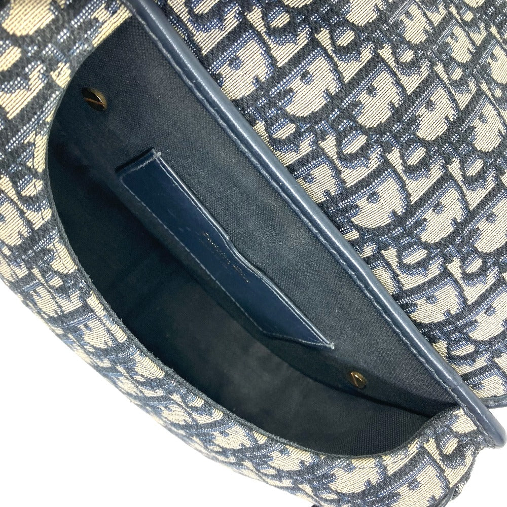 Dior M9319UTZQ オブリーク ボビー BOBBY 斜め掛け ポシェット カバン ショルダーバッグ キャンバス/レザー レディース ネイビー