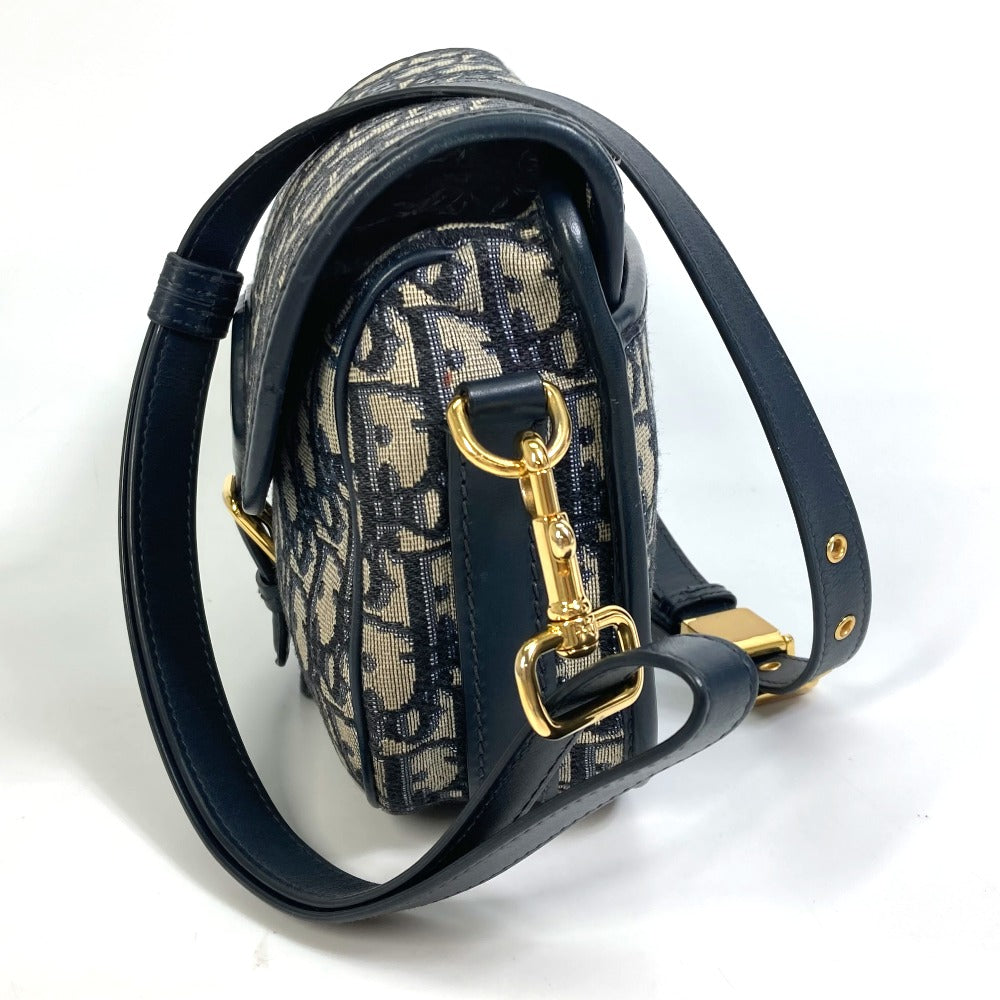 Dior M9319UTZQ オブリーク ボビー BOBBY 斜め掛け ポシェット カバン ショルダーバッグ キャンバス/レザー レディース ネイビー