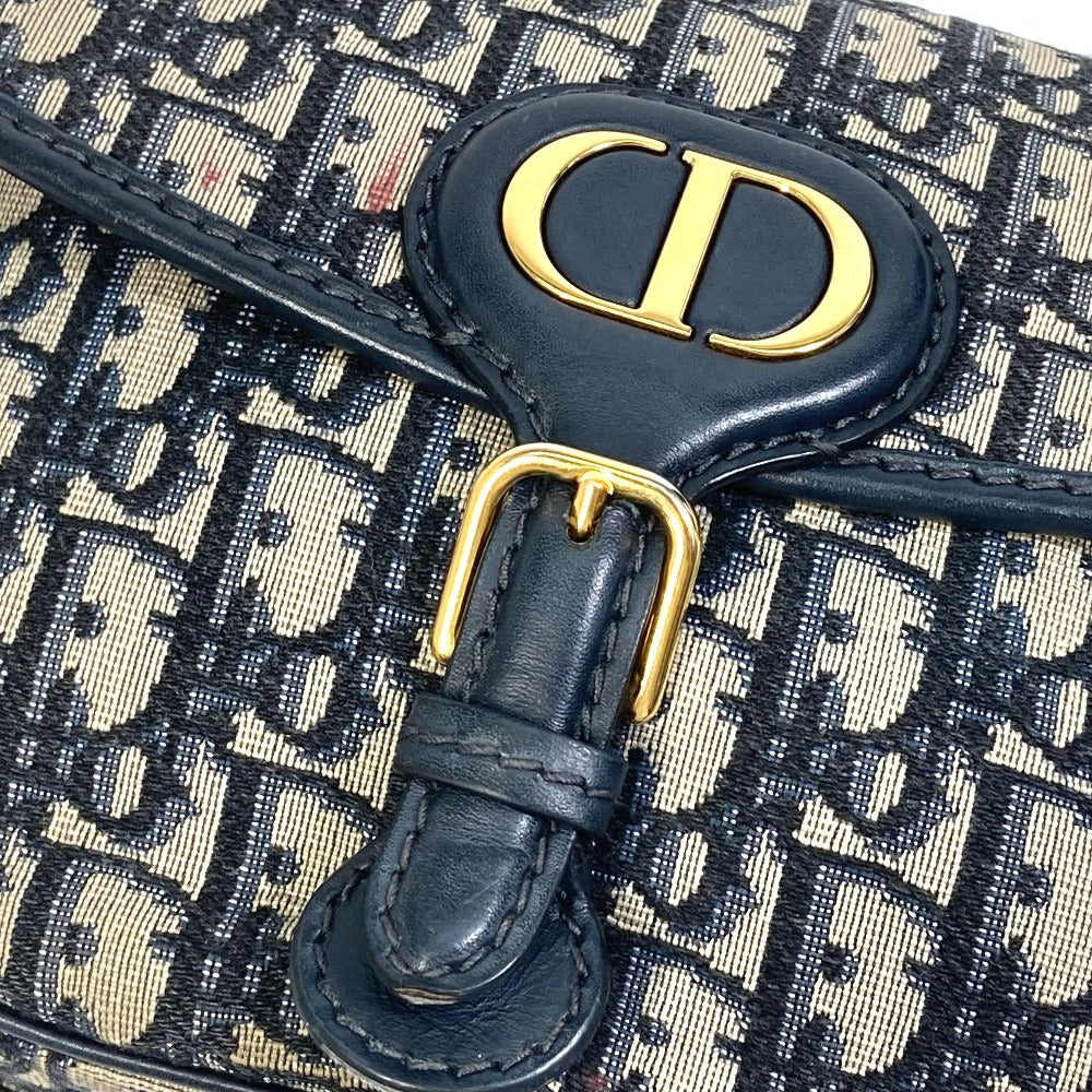 Dior M9319UTZQ オブリーク ボビー BOBBY 斜め掛け ポシェット カバン ショルダーバッグ キャンバス/レザー レディース ネイビー