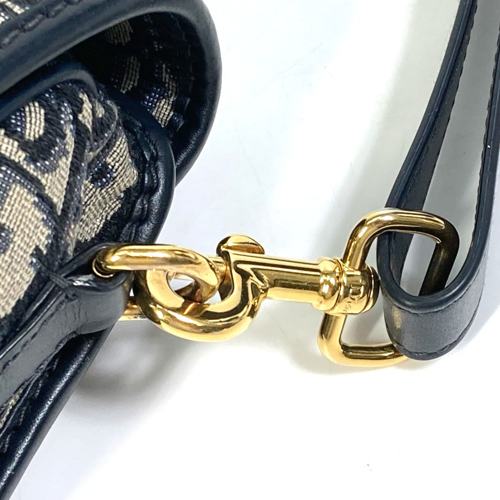 Dior M9319UTZQ オブリーク ボビー BOBBY 斜め掛け ポシェット カバン ショルダーバッグ キャンバス/レザー レディース ネイビー