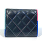 CHANEL CC ココマーク スモールフラップ コンパクトウォレット 3つ折り財布 ラムスキン レディース ブラック