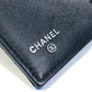 CHANEL CC ココマーク スモールフラップ コンパクトウォレット 3つ折り財布 ラムスキン レディース ブラック