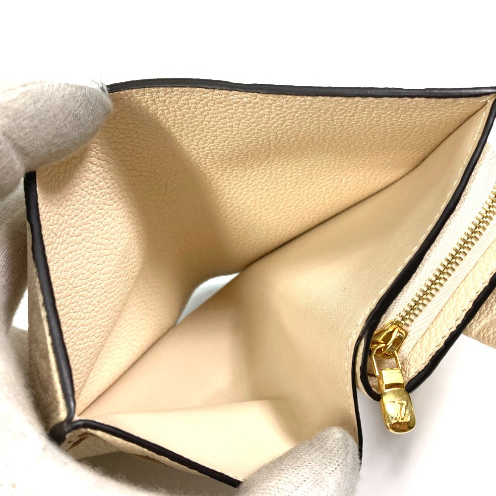 LOUIS VUITTON M81071 モノグラムアンプラント ウォレット ポルトフォイユ メティス 3つ折り財布 モノグラムアンプラントレザー レディース クレーム