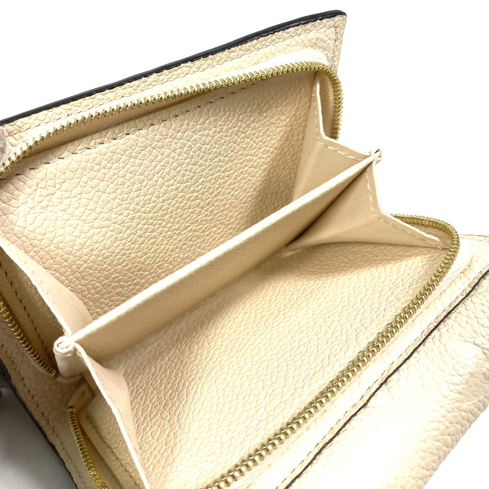 LOUIS VUITTON M81071 モノグラムアンプラント ウォレット ポルトフォイユ メティス 3つ折り財布 モノグラムアンプラントレザー レディース クレーム