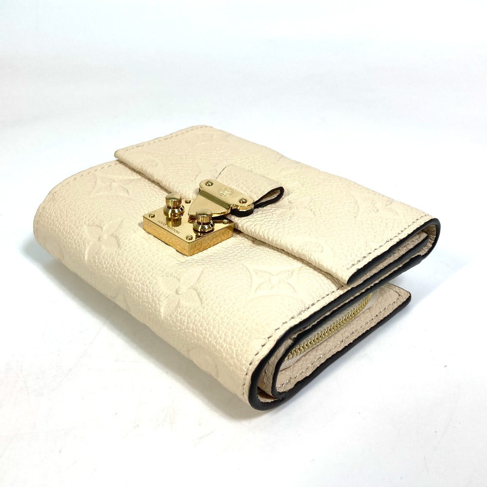 LOUIS VUITTON M81071 モノグラムアンプラント ウォレット ポルトフォイユ メティス 3つ折り財布 モノグラムアンプラントレザー レディース クレーム
