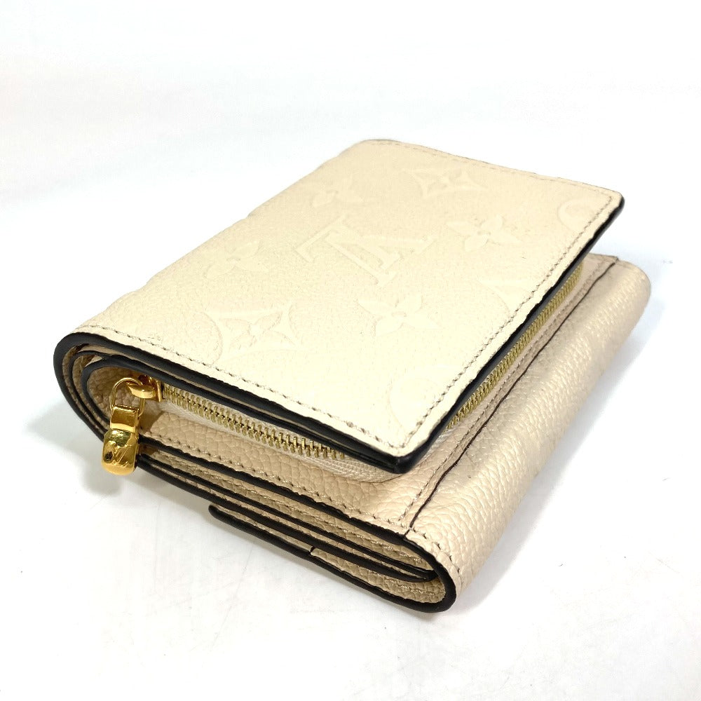 LOUIS VUITTON M81071 モノグラムアンプラント ウォレット ポルトフォイユ メティス 3つ折り財布 モノグラムアンプラントレザー レディース クレーム