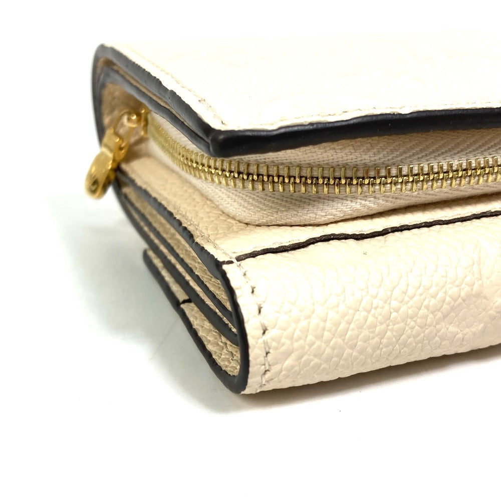 LOUIS VUITTON M81071 モノグラムアンプラント ウォレット ポルトフォイユ メティス 3つ折り財布 モノグラムアンプラントレザー レディース クレーム