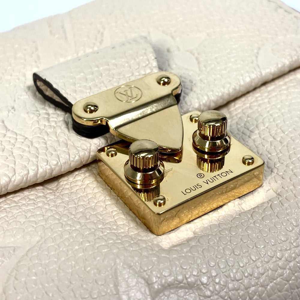 LOUIS VUITTON M81071 モノグラムアンプラント ウォレット ポルトフォイユ メティス 3つ折り財布 モノグラムアンプラントレザー レディース クレーム