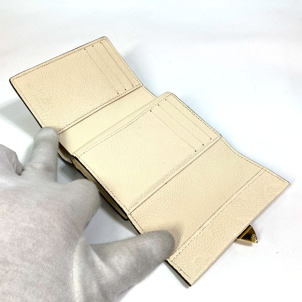 LOUIS VUITTON M81071 モノグラムアンプラント ウォレット ポルトフォイユ メティス 3つ折り財布 モノグラムアンプラントレザー レディース クレーム