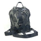 PRADA Triangle Logo Camouflage Saffiano Backpack in Nylon, Men's, Green