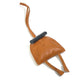 HERMES Petit H Owl Keychain Bag Charm, Leather, Unisex, Brown