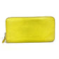 HERMES Azap Long Wallet, Round Zipper, Chevre, Women's, Yellow