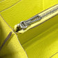 HERMES Azap Long Wallet, Round Zipper, Chevre, Women's, Yellow