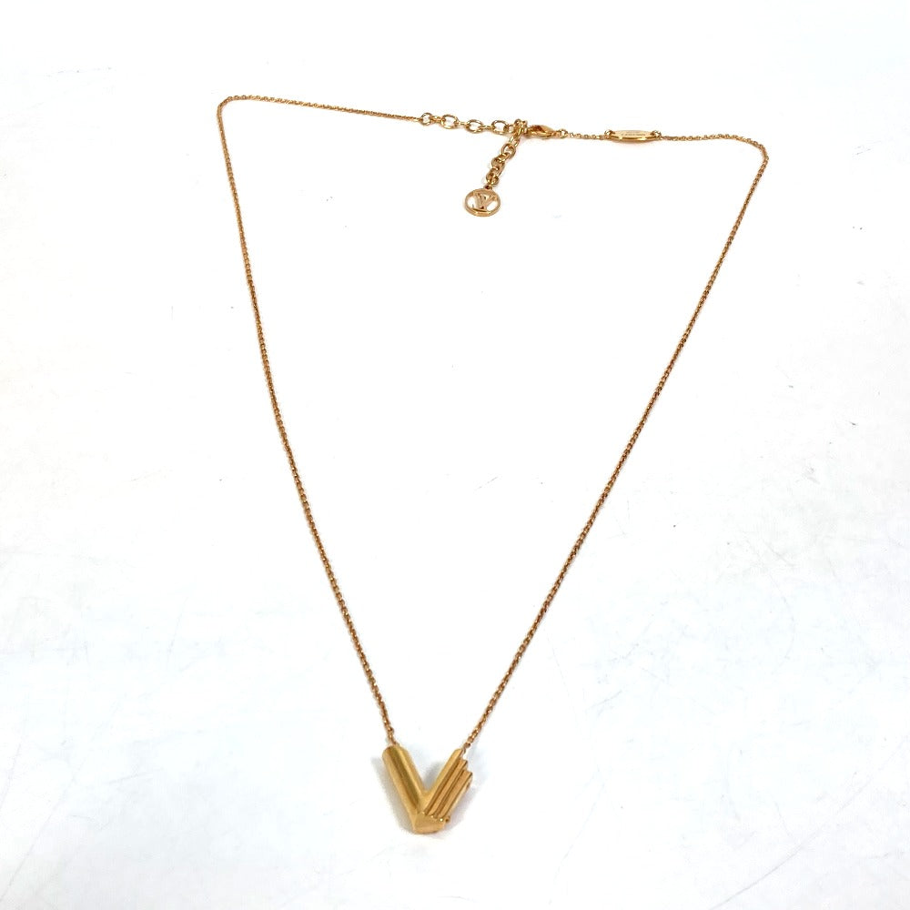 LOUIS VUITTON M61077 LV&ME イニシャル「V」 ネックレス GP レディース ゴールド