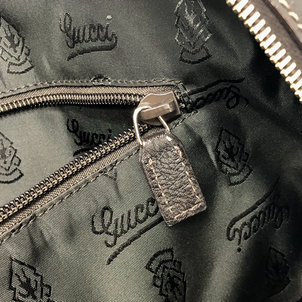 GUCCI 201480 シマライン ハンドバッグ カバン ビジネスバッグ ブリーフケース レザー メンズ ブラウン