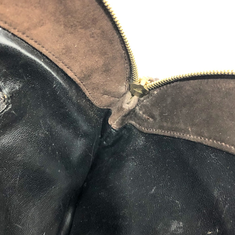 Salvatore Ferragamo キルティング カバン 肩掛け ショルダーバッグ スエード/レザー レディース ブラウン
