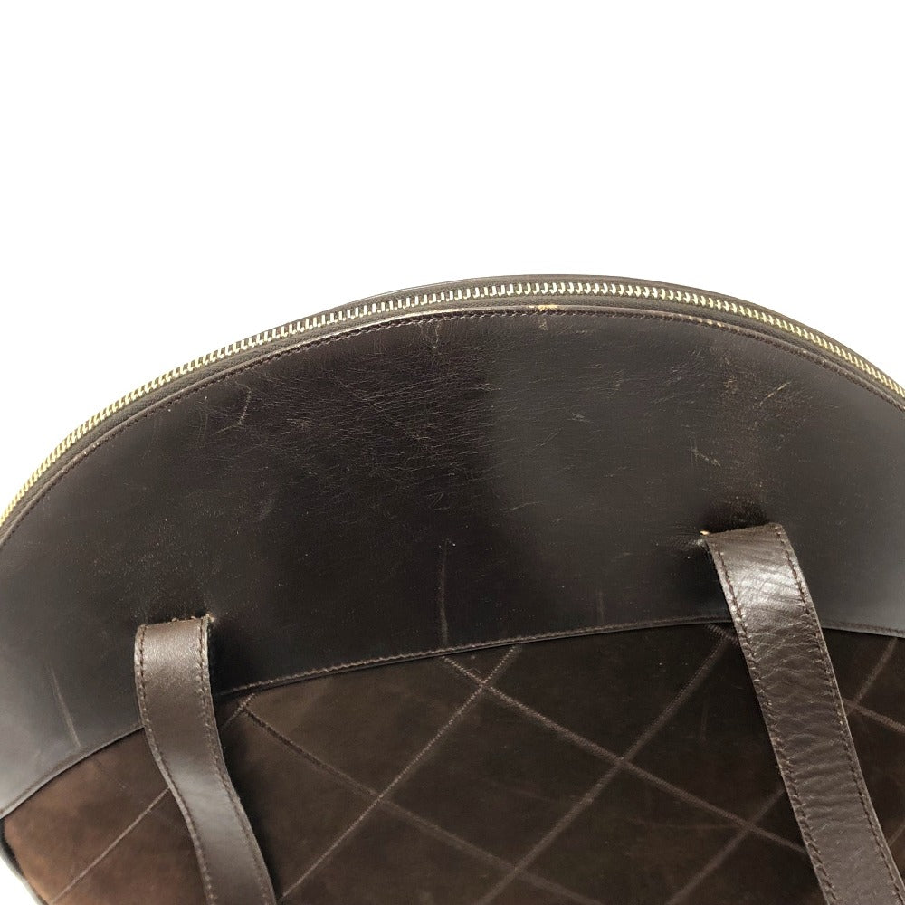 Salvatore Ferragamo キルティング カバン 肩掛け ショルダーバッグ スエード/レザー レディース ブラウン