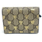 GUCCI 508057 GG BEE ビー コンパクトウォレット 2つ折り財布 GGスプリームキャンバス メンズ ベージュ