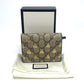 GUCCI 508057 GG BEE ビー コンパクトウォレット 2つ折り財布 GGスプリームキャンバス メンズ ベージュ
