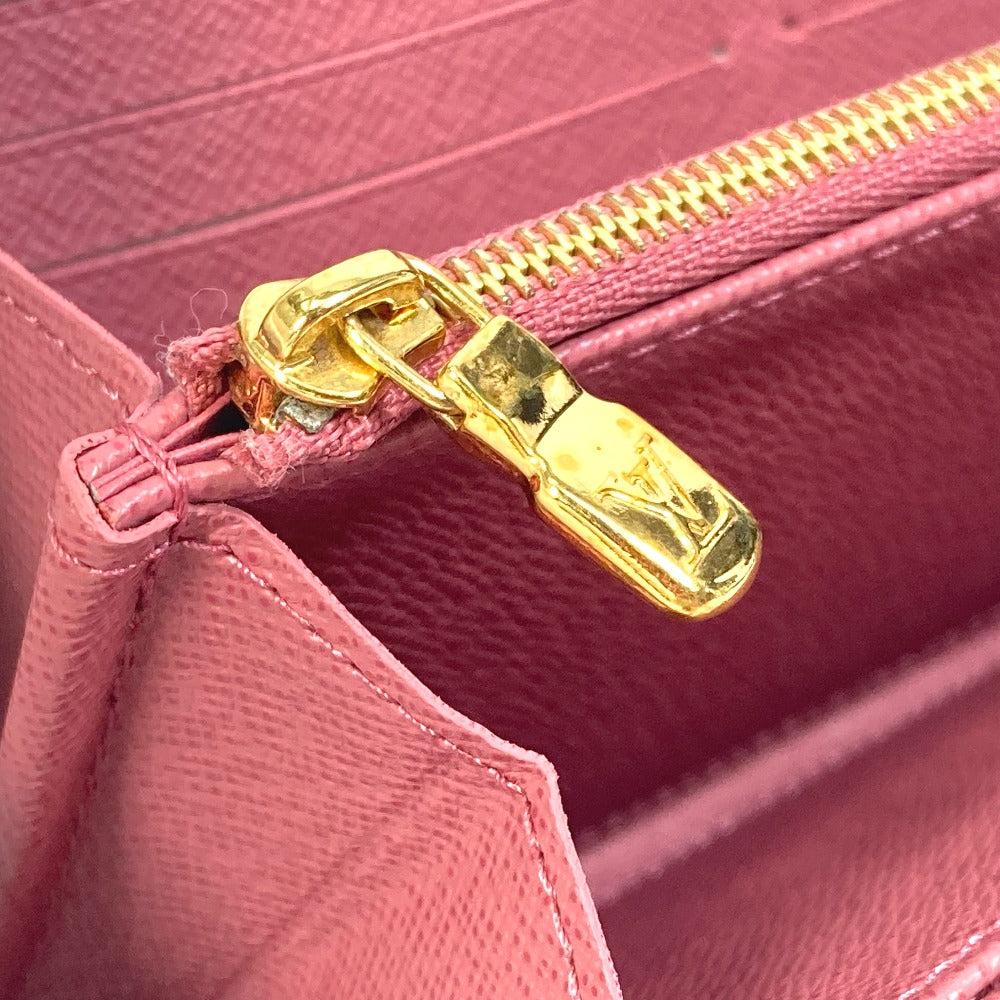 LOUIS VUITTON M81182 モノグラムデニム ジッピーウォレット 長財布 モノグラムデニム レディース ピンク