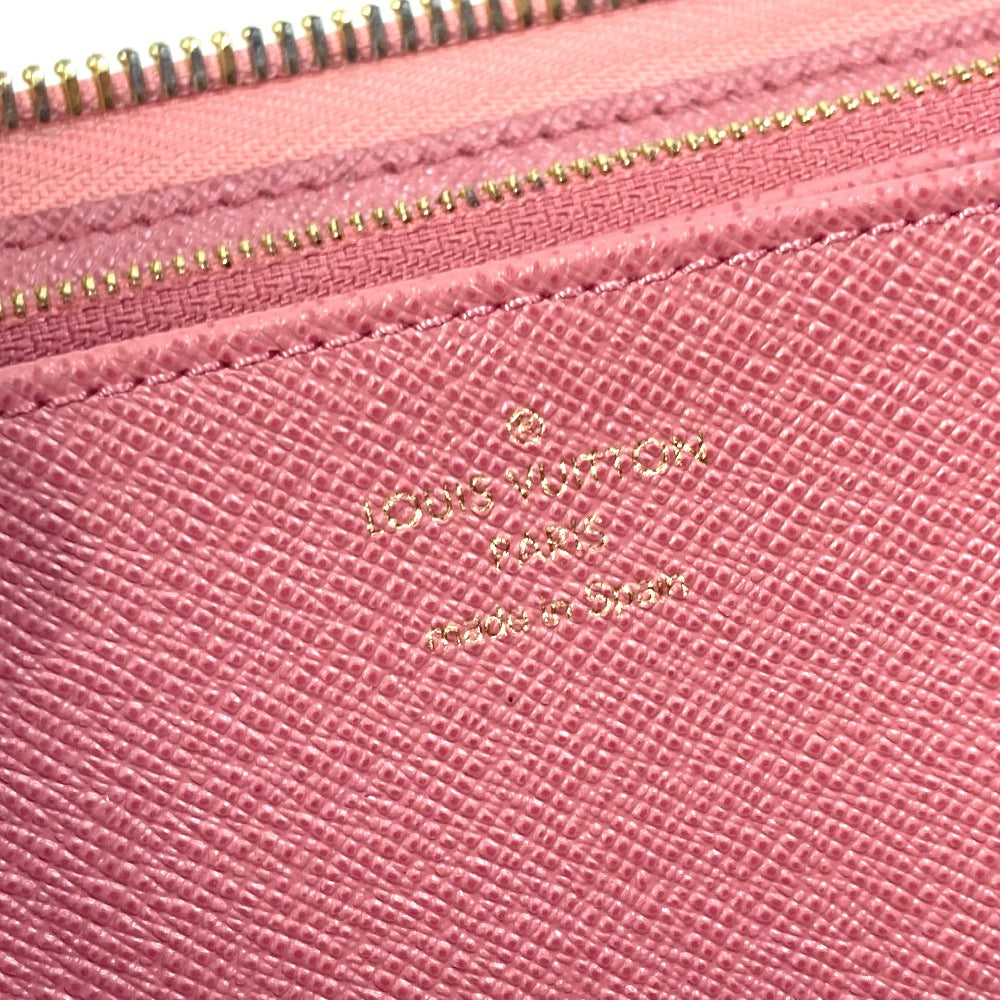 LOUIS VUITTON M81182 モノグラムデニム ジッピーウォレット 長財布 モノグラムデニム レディース ピンク