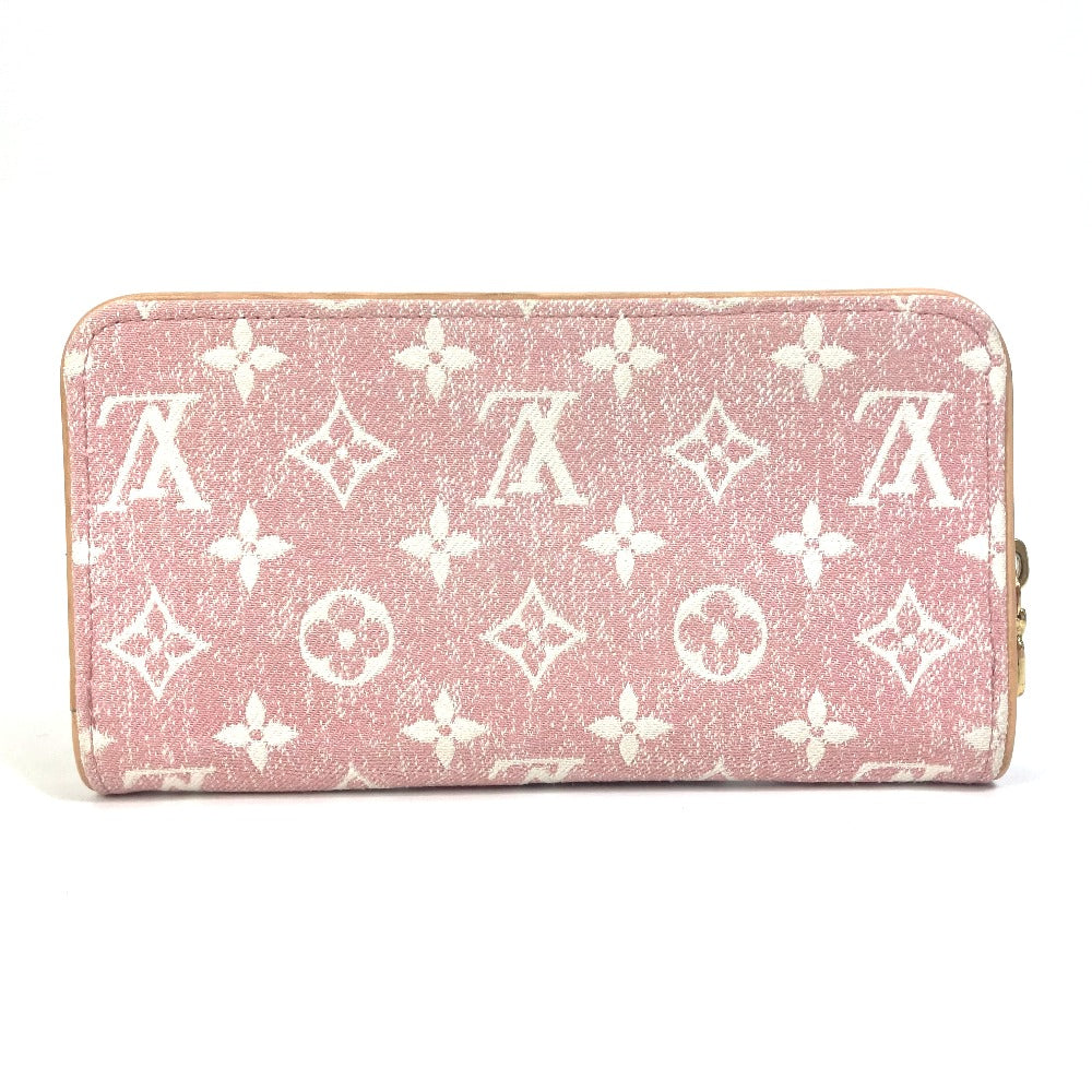 LOUIS VUITTON M81182 モノグラムデニム ジッピーウォレット 長財布 モノグラムデニム レディース ピンク