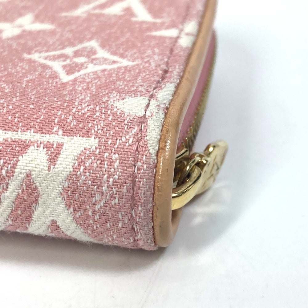 LOUIS VUITTON M81182 モノグラムデニム ジッピーウォレット 長財布 モノグラムデニム レディース ピンク