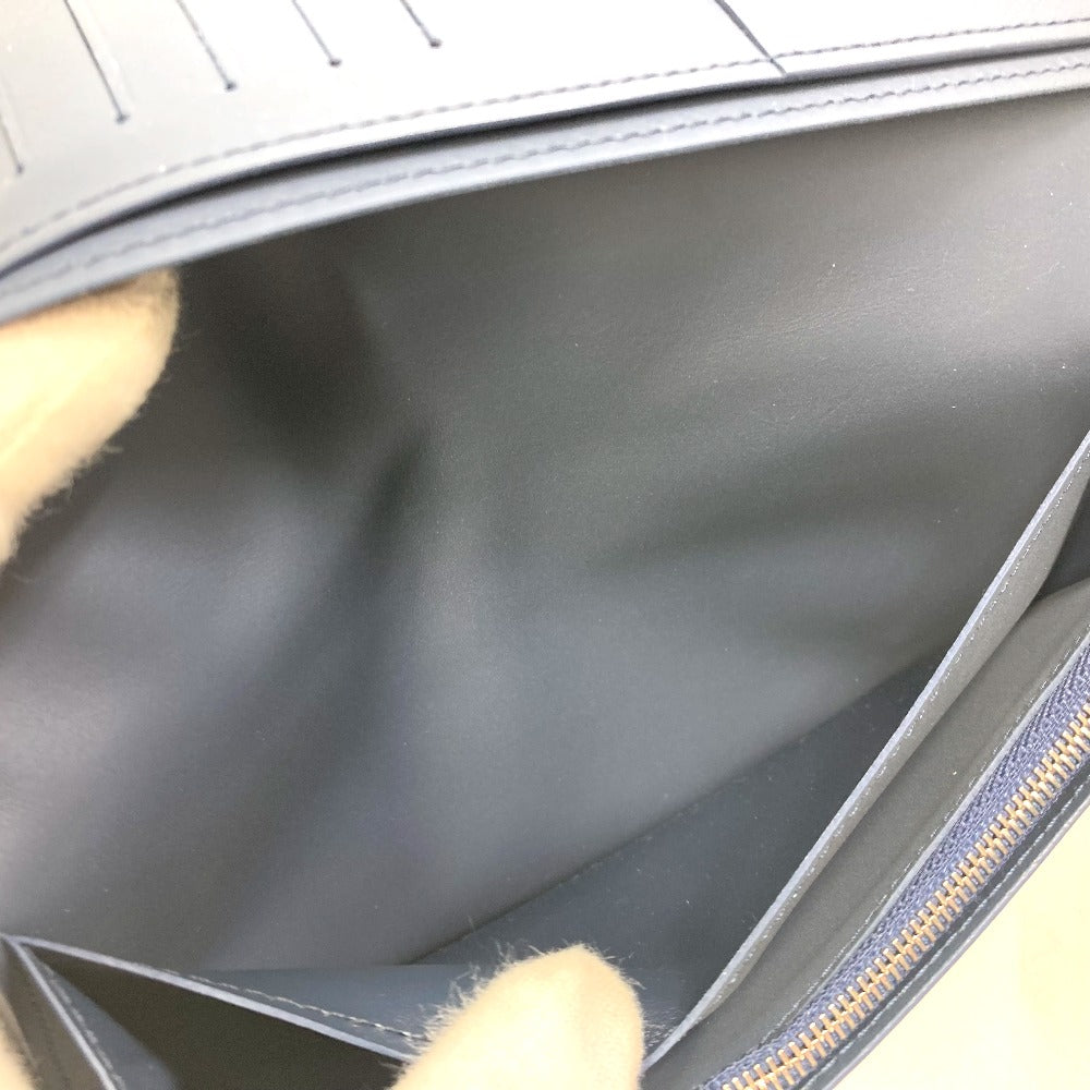 LOUIS VUITTON M81810 ポルトフォイユブラザNM 二つ折り 長財布 レザー メンズ マリーヌ ネイビー