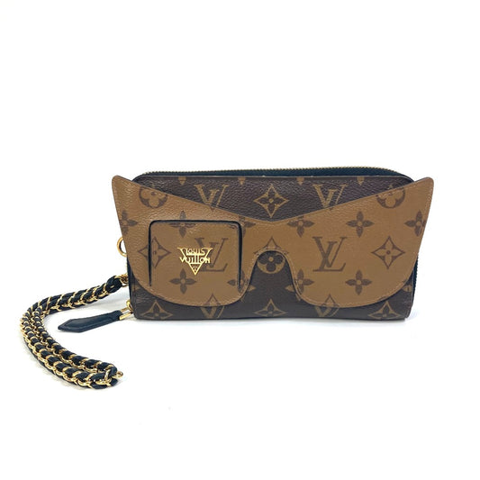 LOUIS VUITTON M68796 モノグラムリバース ジッピーウォレット シャディ 長財布 モノグラムリバースキャンバス レディース ブラウン