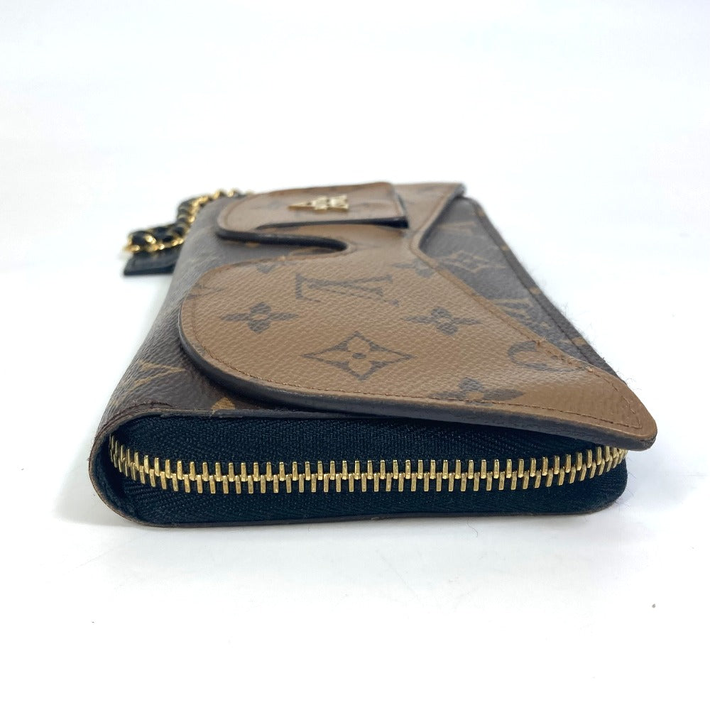 LOUIS VUITTON M68796 モノグラムリバース ジッピーウォレット シャディ 長財布 モノグラムリバースキャンバス レディース ブラウン