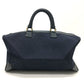 CELINE Cマカダム 馬車 ヴィンテージ カバン ハンドバッグ ボストンバッグ キャンバス/レザー レディース ネイビー