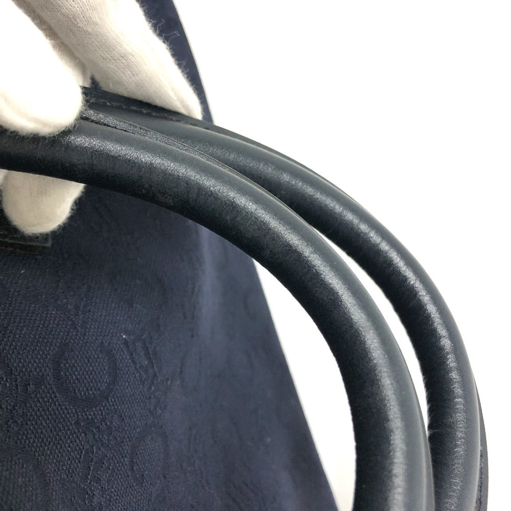 CELINE Cマカダム 馬車 ヴィンテージ カバン ハンドバッグ ボストンバッグ キャンバス/レザー レディース ネイビー