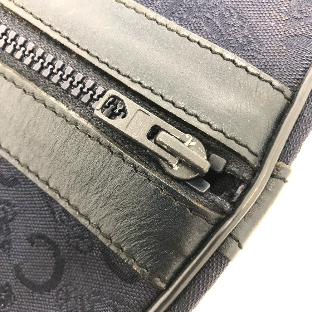 CELINE Cマカダム 馬車 ヴィンテージ カバン ハンドバッグ ボストンバッグ キャンバス/レザー レディース ネイビー