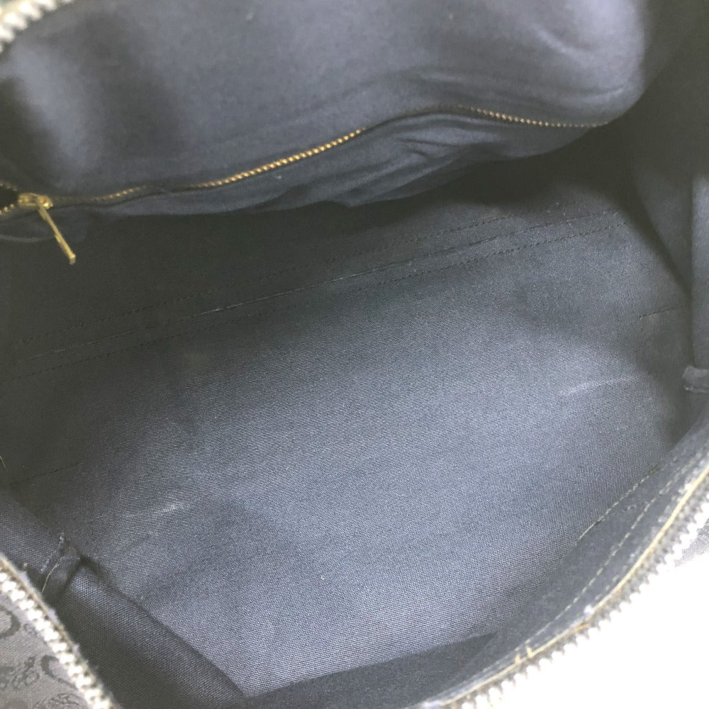 CELINE Cマカダム 馬車 ヴィンテージ カバン ハンドバッグ ボストンバッグ キャンバス/レザー レディース ネイビー