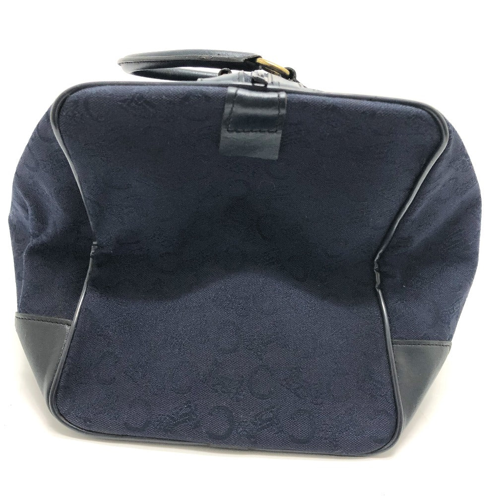 CELINE Cマカダム 馬車 ヴィンテージ カバン ハンドバッグ ボストンバッグ キャンバス/レザー レディース ネイビー