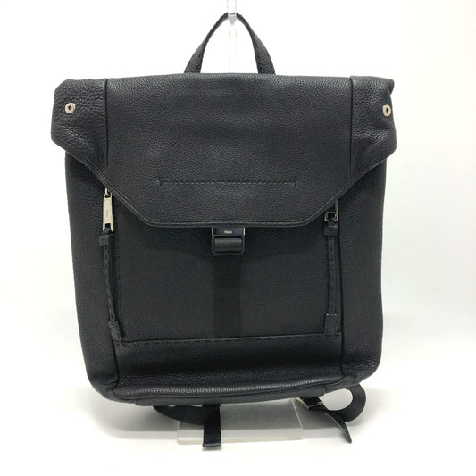 FENDI 7VZ011 Backpack, Leather, Men's, Black