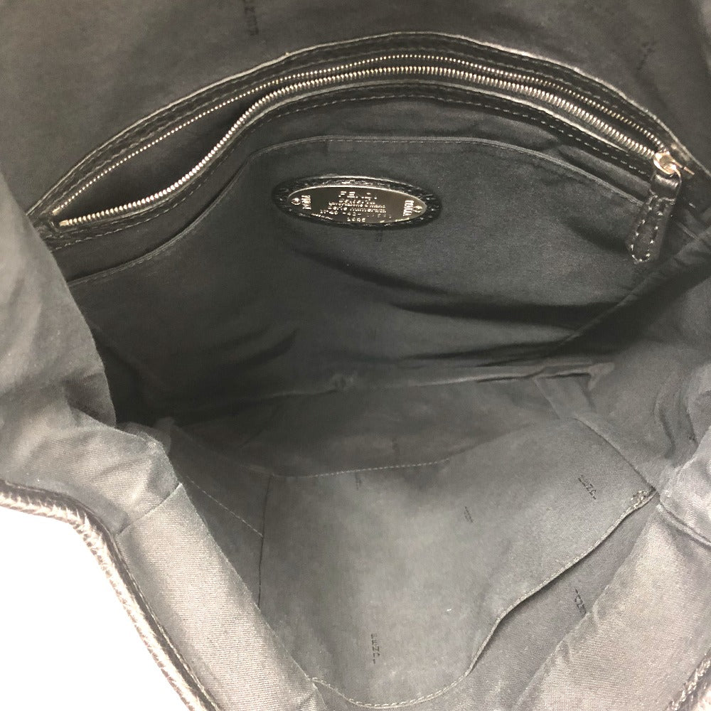 FENDI 7VZ011 Backpack, Leather, Men's, Black