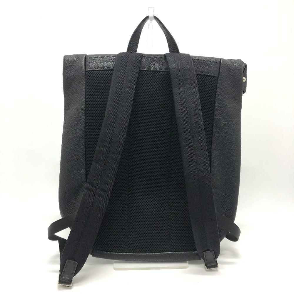 FENDI 7VZ011 Backpack, Leather, Men's, Black