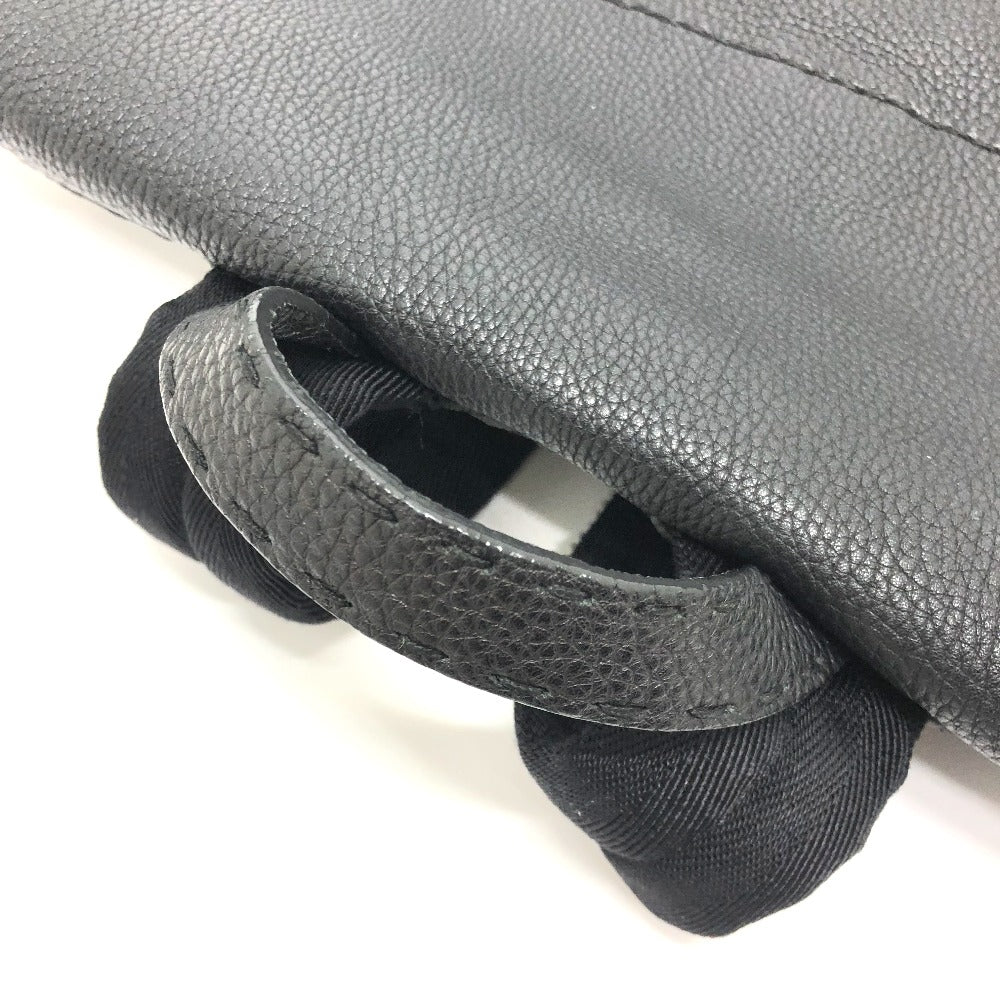 FENDI 7VZ011 Backpack, Leather, Men's, Black
