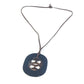 HERMES Lift PM Buffalo Horn Necklace for Women in Black, Gray, and Brown