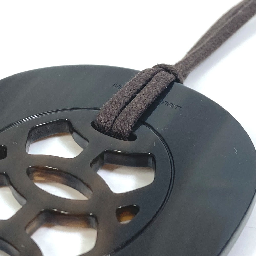 HERMES Lift PM Buffalo Horn Necklace for Women in Black, Gray, and Brown